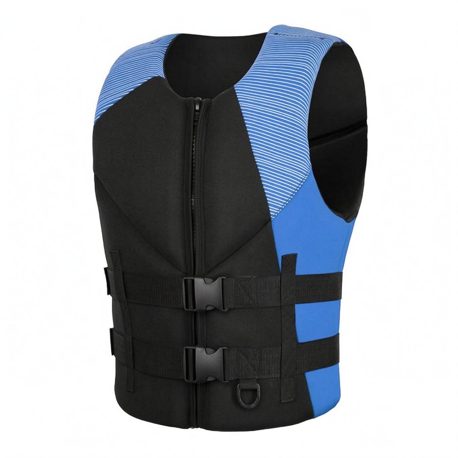 Aquatic Water Sports - 大人用フローテーションジャケット 調節可能なジッパー付き 水泳ベスト 水上安全装備 ウォータースポーツ用