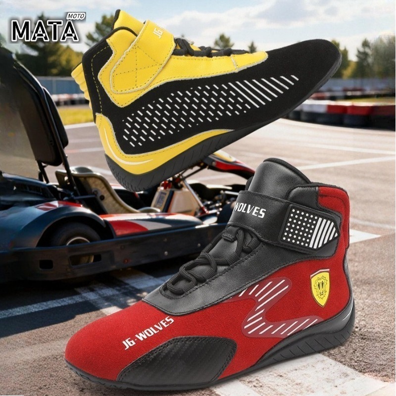 Aqua Sports Club - ホット高品質ユニセックスカートシューズ車オートバイレーシングクラブエクササイズシューズ防水ゴーカートブーツ FIA 承認 35-45